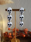 Clay Halloween Earrings | Skull Trio Dangle Earrings | Polymer clay Statement Earrings