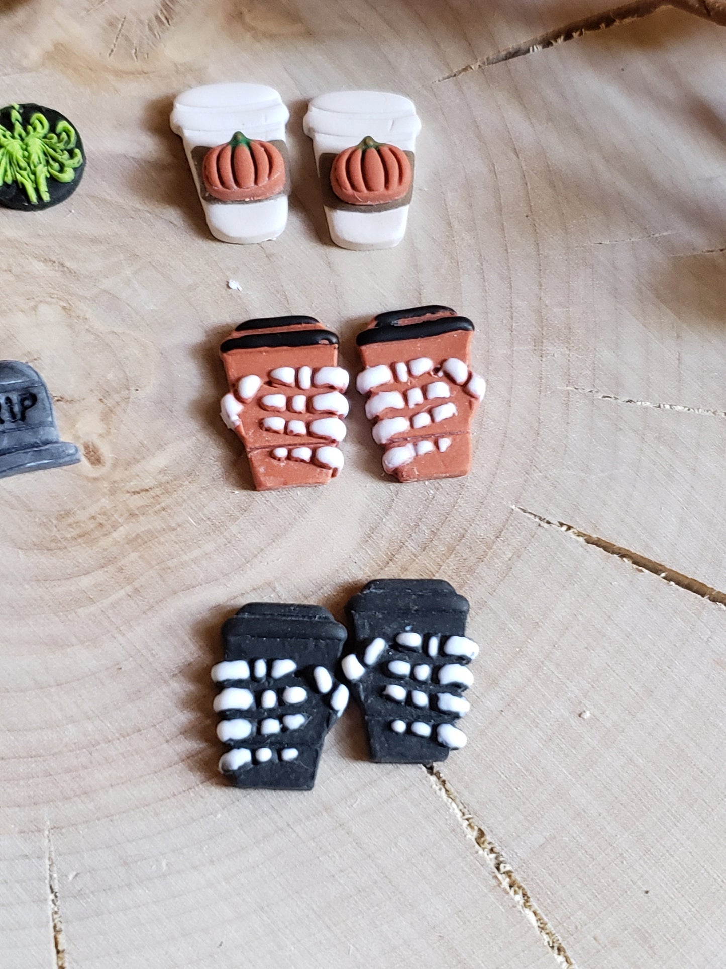 Clay Halloween Earrings | Halloween Stud Packs