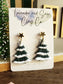 Evergreen Christmas Tree Earrings | Polymer Clay Tree Earrings | Christmas Earrings