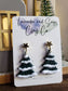 Evergreen Christmas Tree Earrings | Polymer Clay Tree Earrings | Christmas Earrings