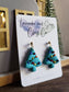 Christmas tree earrings | lights Christmas tree earrings