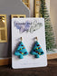 Christmas tree earrings | lights Christmas tree earrings