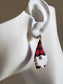 Clay Christmas Earrings | Buffalo plaid Gnome earrings| Christmas Gnomes earrings| Gnome clay earrings