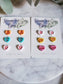 Mini conversation heart studs | Chose your own stud packs | Valentine's clay stud packs