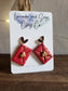 Love letter envelopes earrings  | Valentine's clay earrings |Polymer Clay Earrings | Statement Earrings